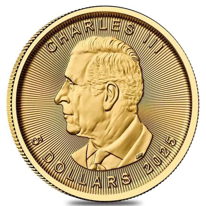 2025 Canada 1/10 oz Treasured Gold Maple Leaf Polar Bears Privy Coin (in Assay)