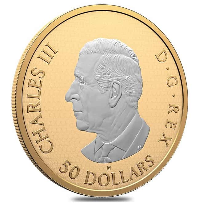 2025 Canada 5 oz Maple Leaves in Motion Silver Coin .9999 Fine