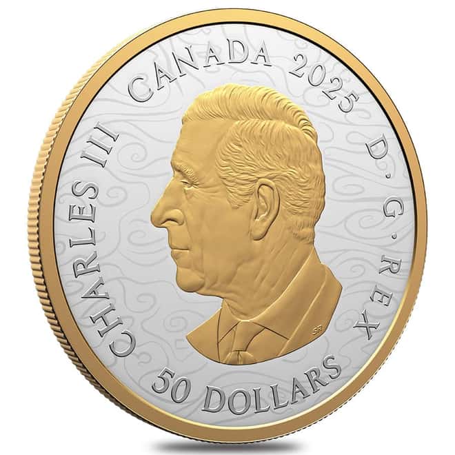 2025 Canada 5 oz Water Dragon Proof Silver Coin .9999 Fine