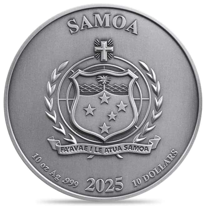 2025 Samoa 10 oz Silver Superman DC Comics Coin