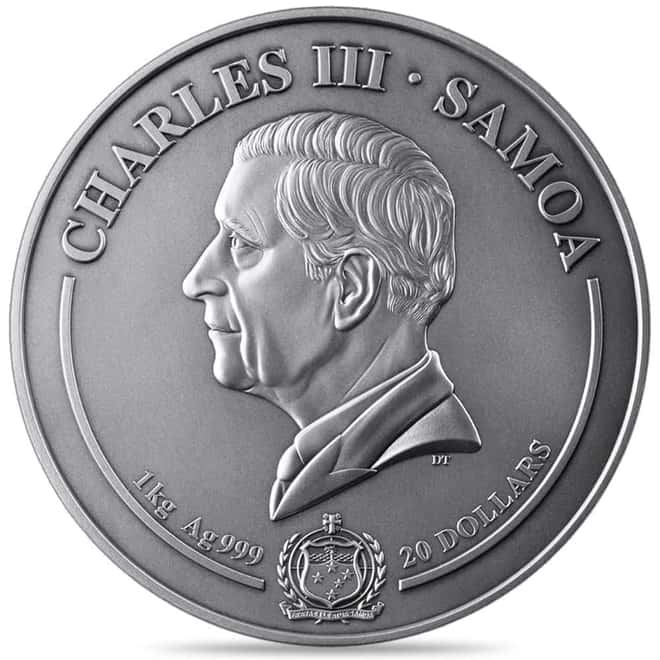 2025 Samoa 1 kilo Harry Potter Harry vs Voldemort Silver Coin
