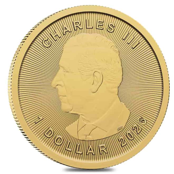 2026 1/20 oz Canadian Gold Maple Leaf $1 Coin BU (Sealed)