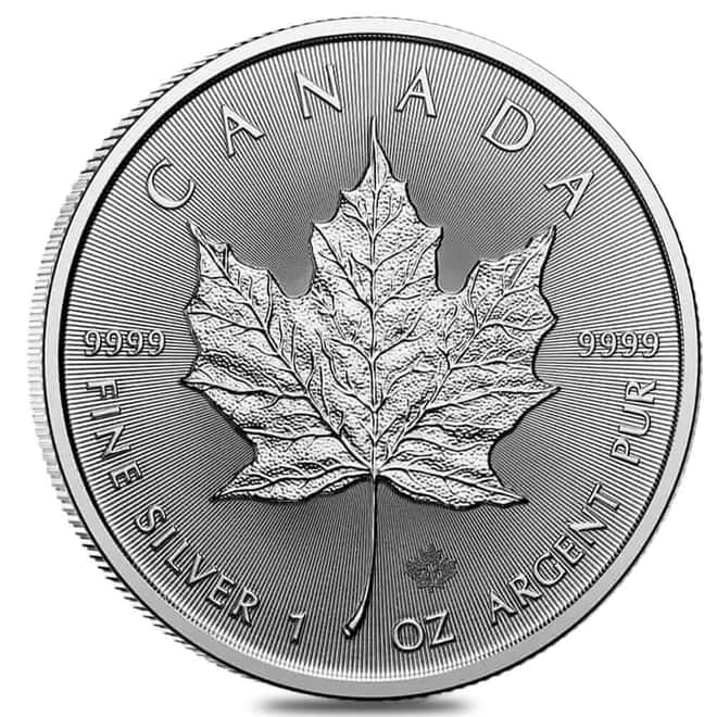 2027 1 oz Canadian Silver Maple Leaf Coin BU