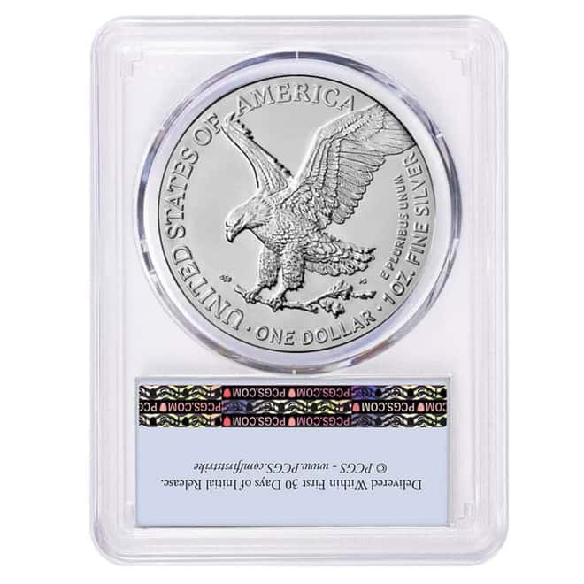 2027 1 oz Silver American Eagle PCGS MS 69 FS (Flag)