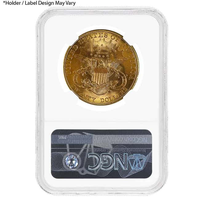 $20 Gold Double Eagle Liberty Head NGC MS 61 (Random Year)