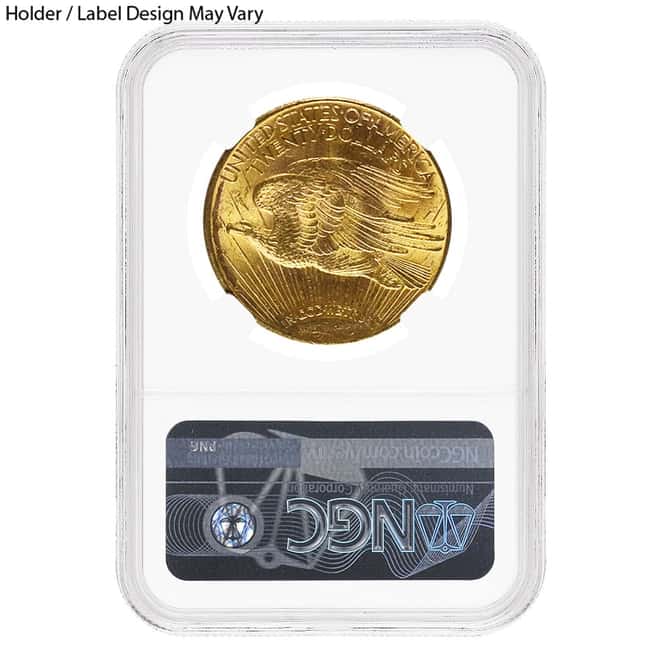 $20 Gold Double Eagle Saint Gaudens NGC MS 62 (Random Year)