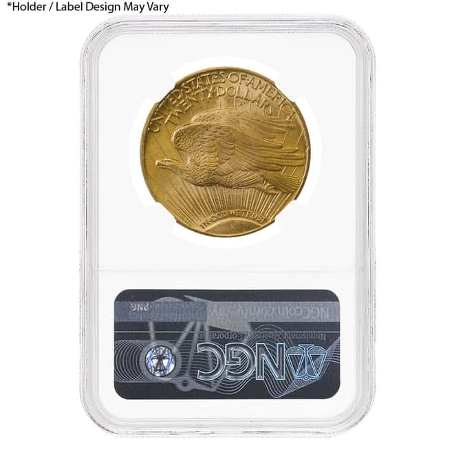 $20 Gold Double Eagle Saint Gaudens NGC MS 64 (Random Year)