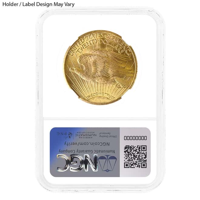 $20 Gold Double Eagle Saint Gaudens NGC MS 64+ (Random Year)