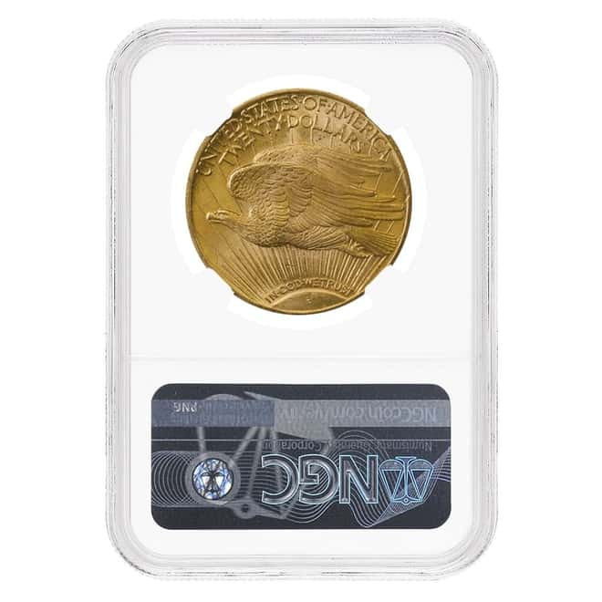 $20 Gold Double Eagle Saint Gaudens NGC MS 65 (Random Year)