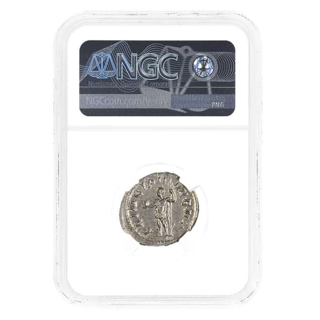 247-249 AD Roman Empire Philip II AR Double Denarius Silver Coin NGC MS