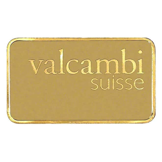250 gram Gold Bar Valcambi Suisse .9999 Fine (In Assay)