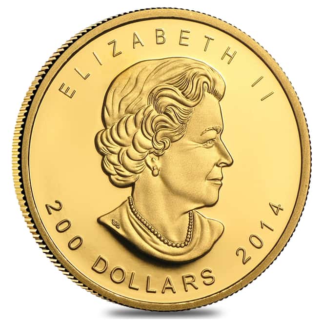 2014 1 oz Canadian Gold Howling Wolf - Call of the Wild $200 .99999 Fine Gold (In Assay)