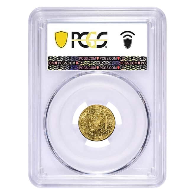 1925 Czechoslovakia 1 Dukat Gold Coin PCGS MS 62
