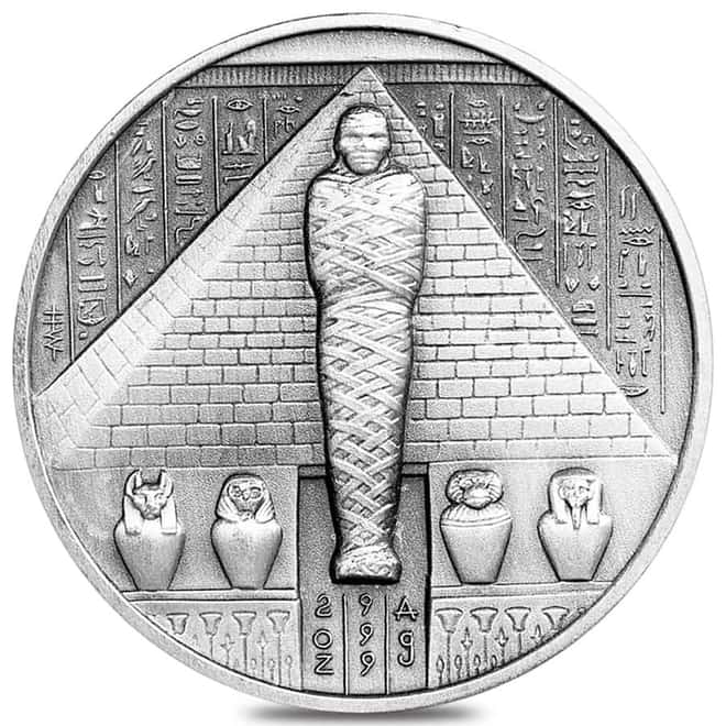 2 oz Egyptian Gods Series Osiris Ultra High Relief Silver Round