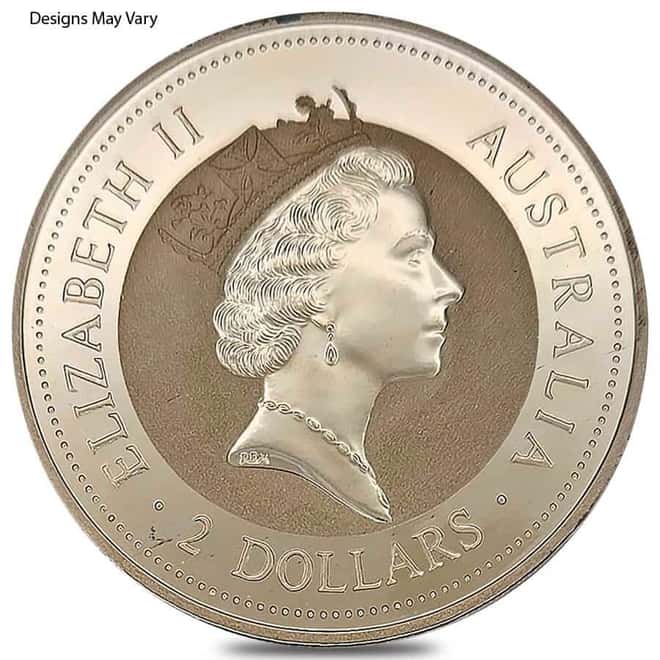 2 oz Silver Australian Kookaburra Perth Mint BU (Random Year)