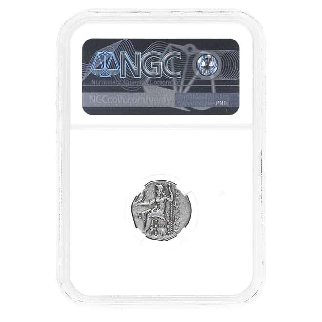 336-323 BC Macedon Alexander III AR Drachm Silver Coin NGC Ch VF