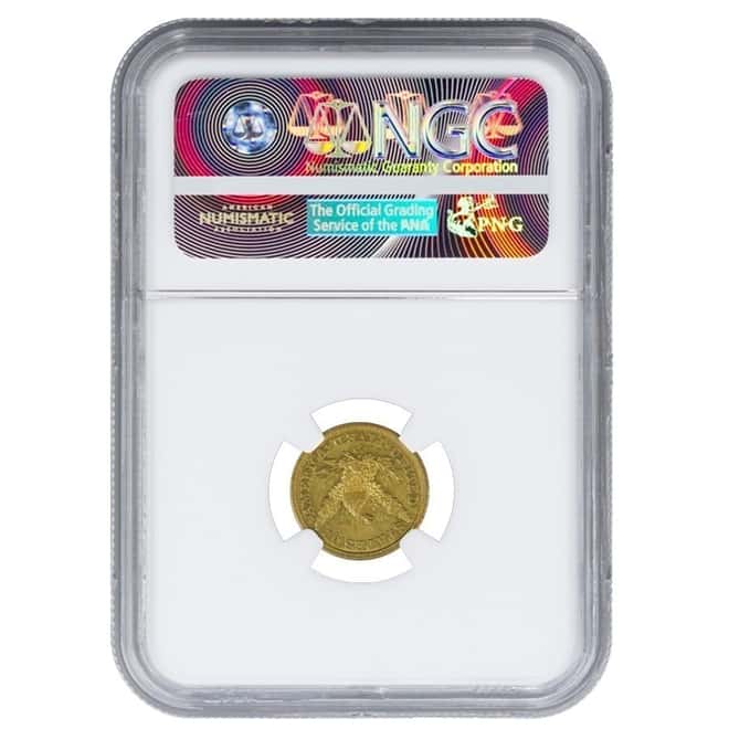 1843 D $5 Liberty Head Gold Half Eagle Coin NGC AU 53
