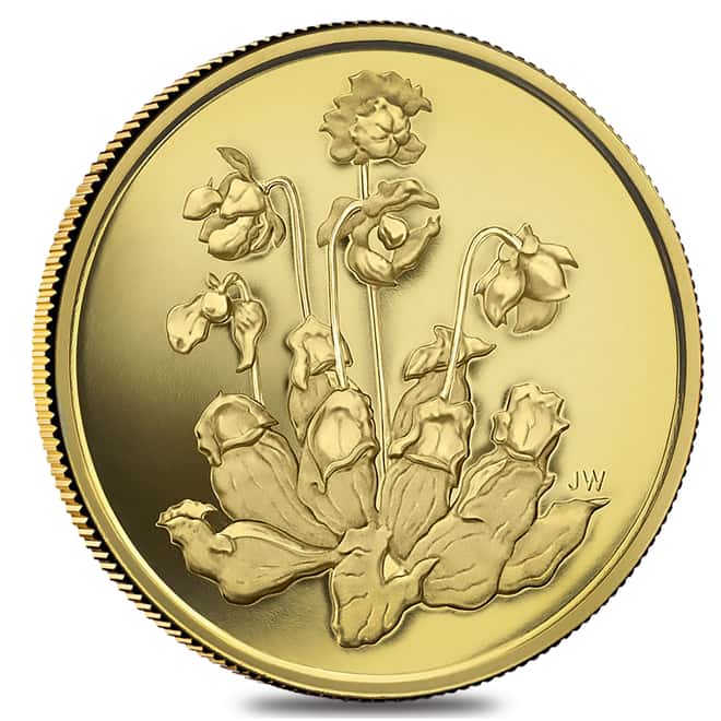 2009 Canada 1.125 oz $350 Pitcher Plant Proof Gold Coin .99999 Fine (w/Box & COA)