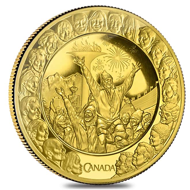 2009 Canada $300 Olympic Games - Friendship 60 gram 14 Karat Proof Gold Coin In Cap (w/COA)