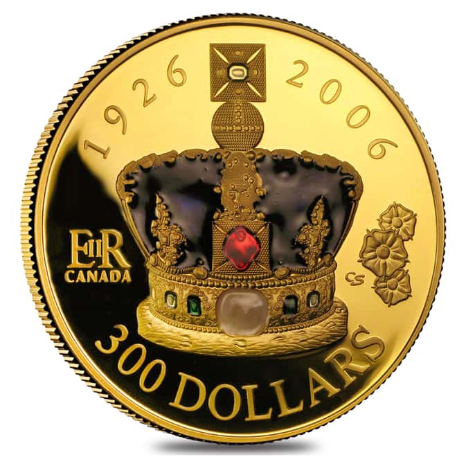 2006 Canada $300 Queen's 80th Birthday 60 gram 14 Karat Proof Gold Coin (w/Box & COA) 
