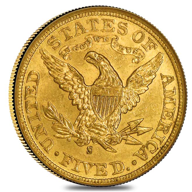 1899 S $5 Liberty Head Half Eagle Gold Coin NGC AU Details