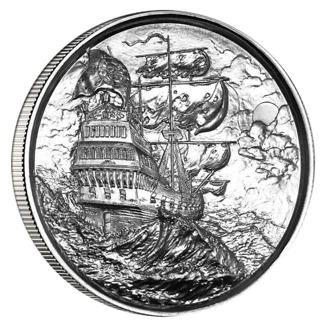 2 oz Privateer Ultra High Relief Silver Round
