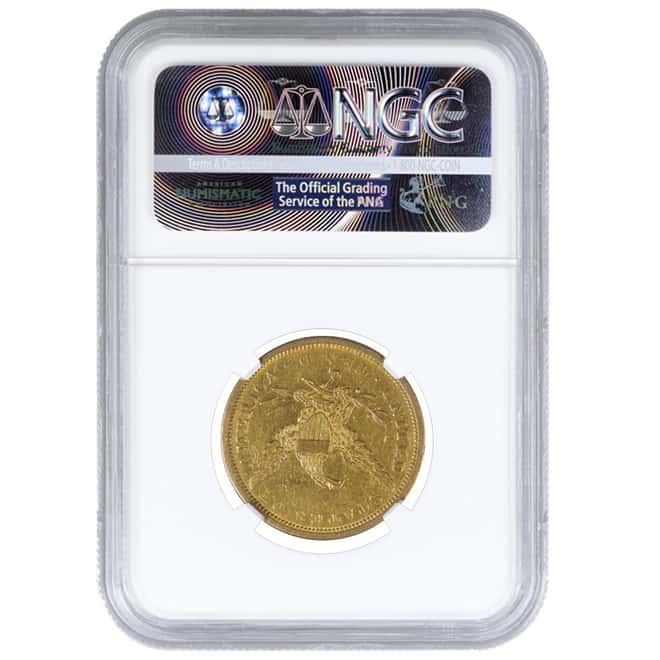 1843 O $10 Liberty Head Gold Eagle Coin NGC AU Details