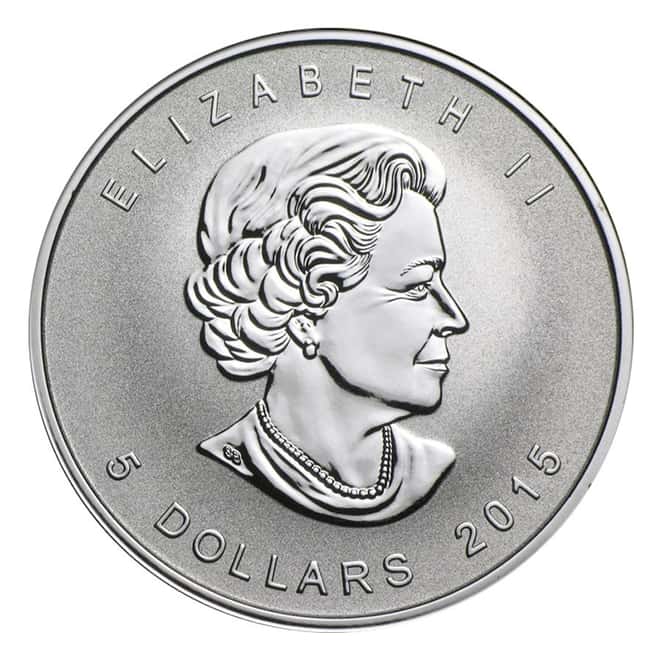 2015 1 oz Canadian Silver Maple Leaf Lunar Sheep Privy 