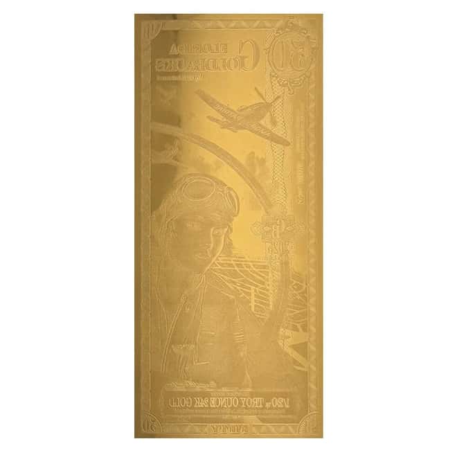 2025 Florida Alpha Goldback Aurum Gold Foil Note – 1/20 Oz 24kt .999 Fine Gold Leaf