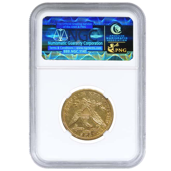 1895 $10 Liberty Head Gold Eagle Coin  NGC AU Details