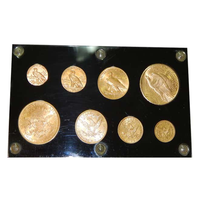 U.S 20th Century 3.628 oz Gold Type 8-Coin Set