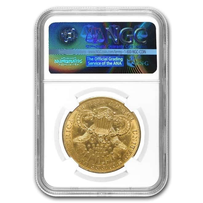 1904 $20 Liberty Head Double Eagle Gold Coin NGC UNC Details 