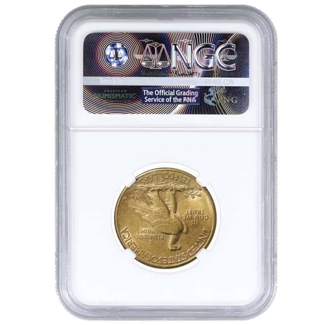 1910 D $10 Indian Head Gold Eagle NGC AU 55 