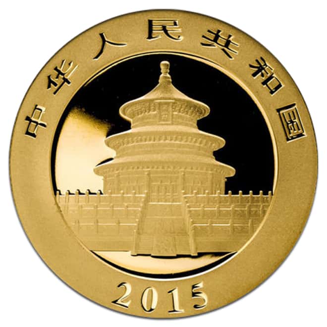 2015 1 oz Chinese Gold Panda 500 Yuan .999 Fine BU (Sealed)