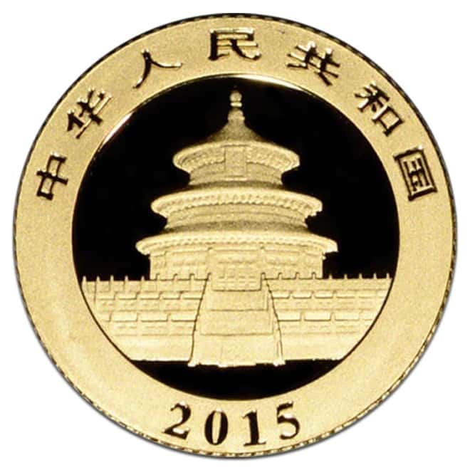 2015 1/2 oz Chinese Gold Panda 200 Yuan .999 Fine BU (Sealed)