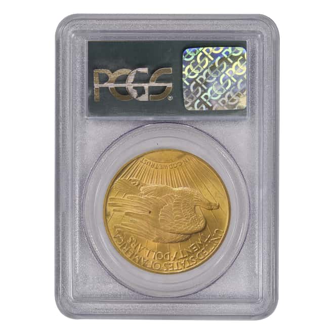1925 $20 Gold St. Gaudens Double Eagle Coin PCGS MS 62