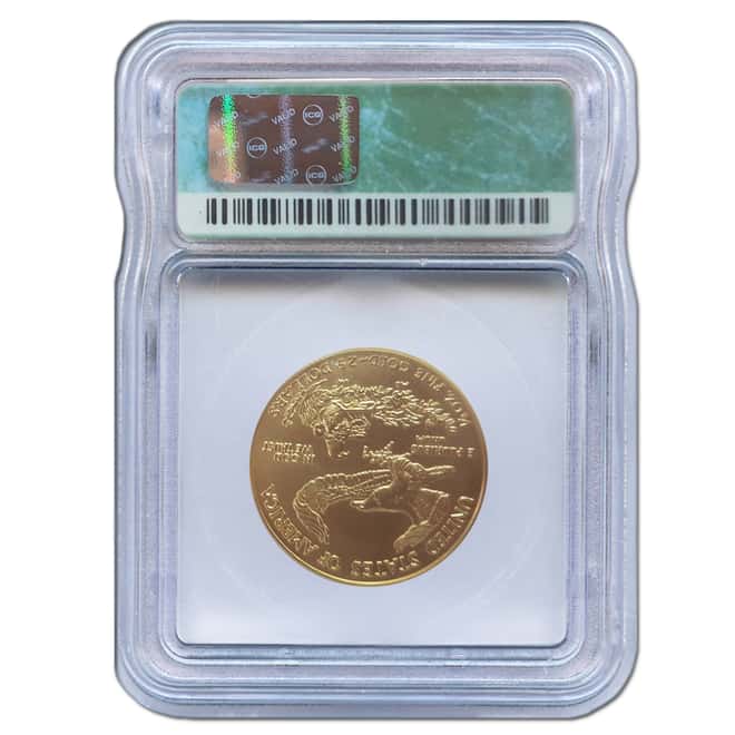2004 1/2 oz $25 Gold American Eagle ICG MS 70