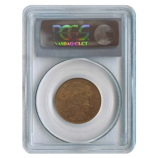 1874 Belgium 20 Francs Leopold II Gold Coin PCGS MS 64