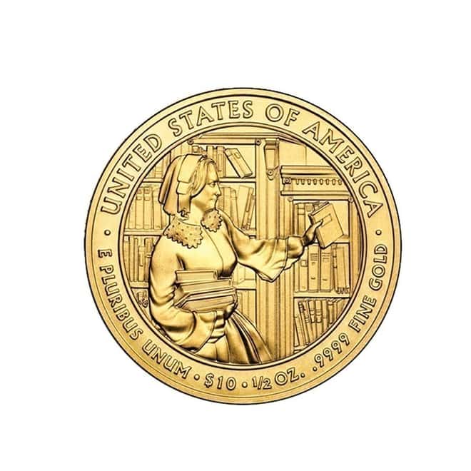 2010 W 1/2 oz $10 First Spouse - Abigail Fillmore Gold Uncirculated Coin (w/Box & COA)