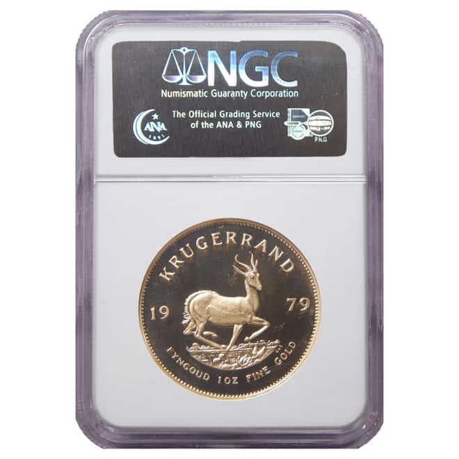 1979 1 oz Proof South African Krugerrand Fine Gold Coin NGC PF 68 UCAM