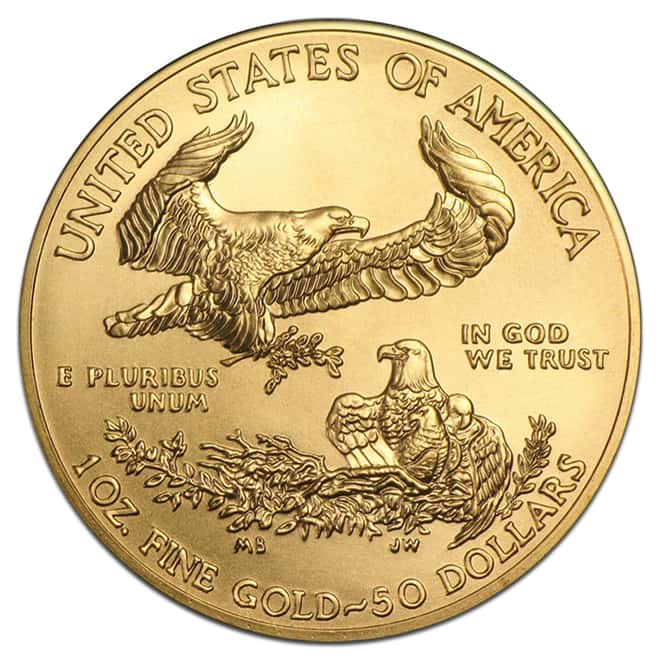 2014 1 oz Gold American Eagle $50 Coin BU