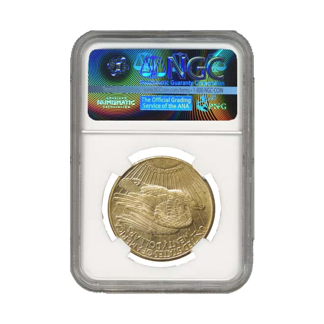 1924 $20 Gold St. Gaudens Double Eagle Coin NGC UNC Details