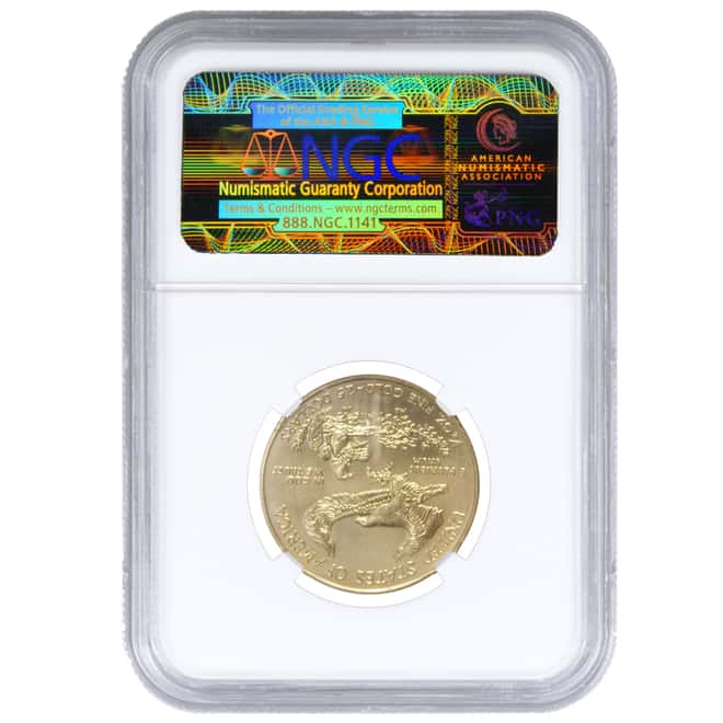 2010 1/2 oz $25 Gold American Eagle NGC MS 70 