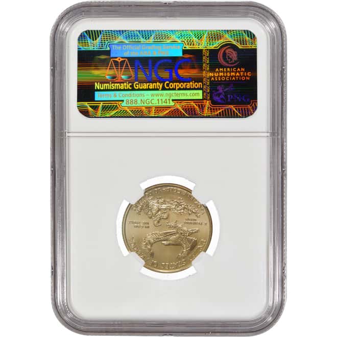 2010 1/4 oz $10 Gold American Eagle NGC MS 70 - 25 Years of Gold Eagles (Early Releases)