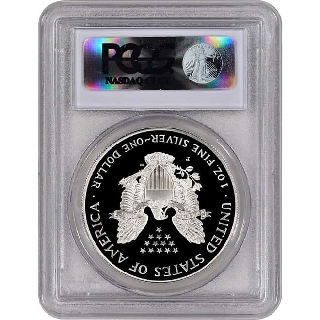 1998 P 1 oz Silver American Eagle $1 Proof Coin PCGS PR 70 DCAM