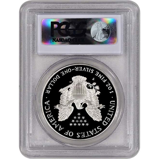 1996 P 1 oz Silver American Eagle $1 Proof Coin PCGS PR 70 DCAM