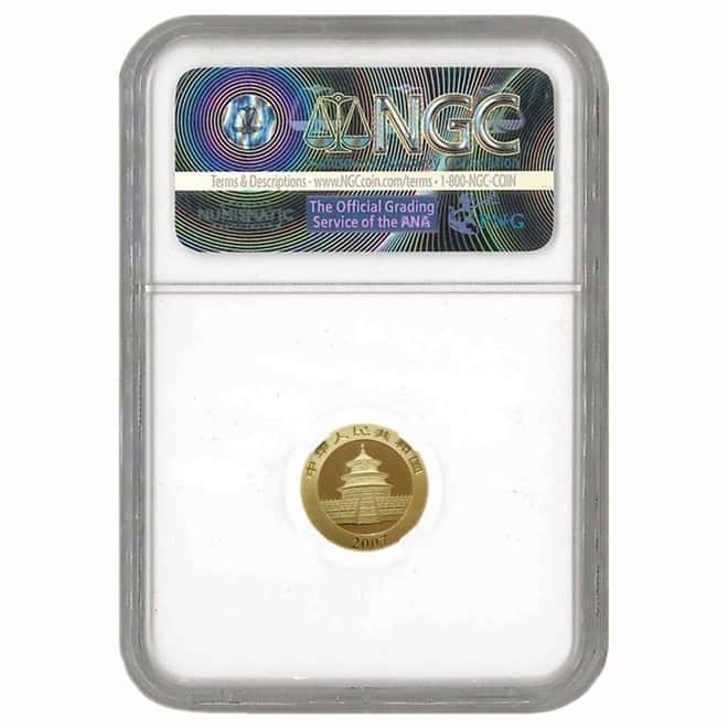 2007 1/4 oz China Gold Panda 100 Yuan NGC MS 69