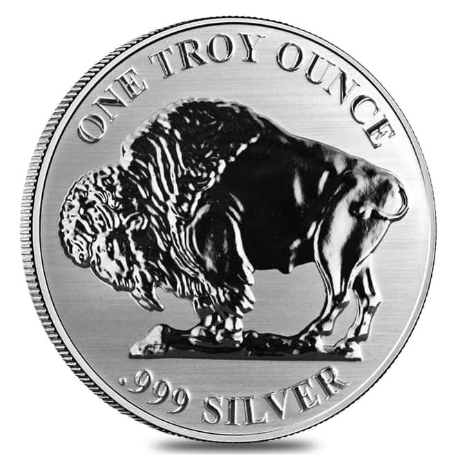 Roll of 20 - 1 oz Asahi Buffalo Design Reverse Proof Silver Round .999 Fine (Tube of 20)