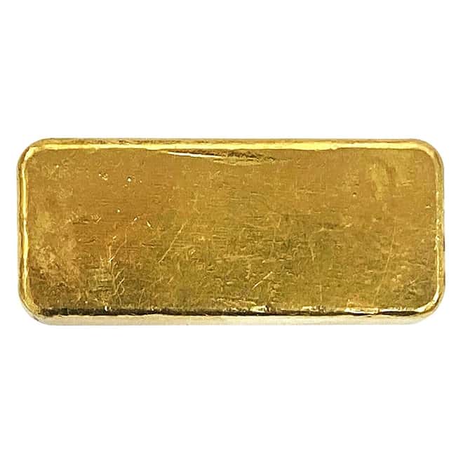 5 oz Gold Engelhard Vintage Loaf Style Bar .9999 Fine (No Serial Number)