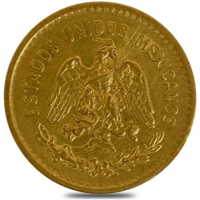 5 Pesos Mexican Gold Coin AGW .1205 oz Avg Circ (Random Year)